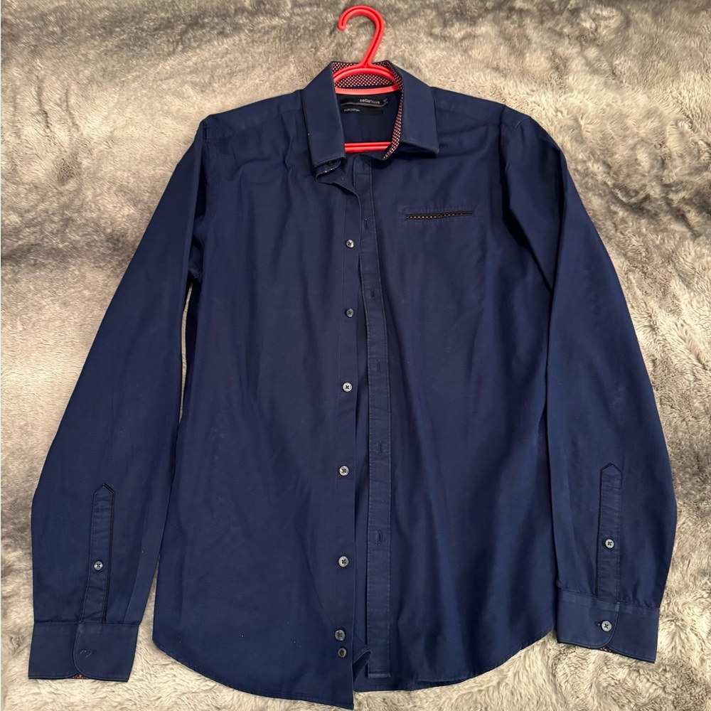 Celio Men's Navy Blue Shirt (M size)